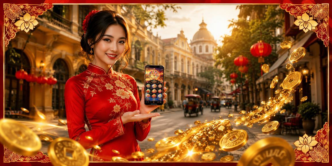 Người dùng tại Hà Nội trong trang phục áo dài tham khảo hướng dẫn chơi game có trách nhiệm