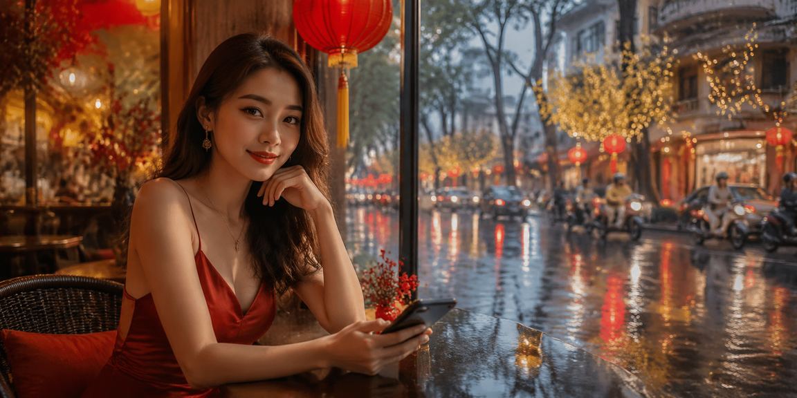Người dùng TP.HCM xem kèo cá cược trên điện thoại bên tách cà phê sáng